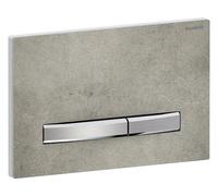 Geberit Bouton de chasse d'eau Sigma50 115.788.JV.2 2 touches chrome mat aspect béton