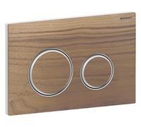 Geberit Plaque de déclenchement Sigma50 115.884.JX.1 2 quantités rond chromé/noyer américain