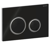 Geberit Sigma50 plaques de déclenchement, pour rinçage à 2 quantités, couleur métal chromé, rond, 115.884.SJ.1