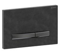 Plaque Geberit Sigma50 carrée DT noir chromé ardoise Mustang - GEBERIT 115.671.JM.2