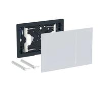 Geberit Sigma70 - Couvercle de plaque de déclenchement, verre blanc 242.813.SI.1
