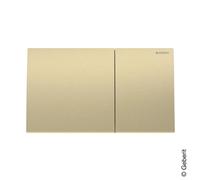 Geberit Plaque de déclenchement Sigma70 Square 115.622.QF.1 - double bouton Laiton brossé