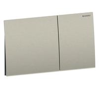 Geberit Plaque de commande Sigma70 115622ID1 double chasse, carrée, nickel brossé, facile à nettoyer