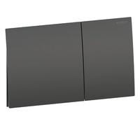 Geberit Sigma70 Plaques de déclenchement pour rinçage à 2 quantités, angulaires, 115.622.QD.1, Couleur: Acier inoxydable noir-chromé