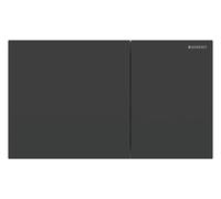 Geberit Sigma70 Plaques de déclenchement pour rinçage à 2 quantités, angulaires, 115622141, Couleur: Acier inoxydable laqué noir mat - CM