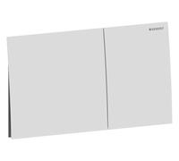Geberit Sigma70 Plaques de déclenchement pour rinçage à 2 quantités, angulaires, 115622JT1, Couleur: Acier inoxydable laqué blanc mat - CM