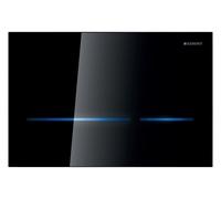 Geberit WC control 116090SG6 fonctionnement sur secteur, double touche, noir/verre miroir