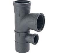 Geberit silencieux Pro 393456141 DN 90/90/50, 87,5 °, rayon intérieur, haute isolation phonique