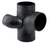 Geberit Silent-db20 Branchement Coudé de Gaine 88,5° Coude Déporté Droite DN 90 / 90 / 70 Raccord PE-S2 Évacuation Eaux Bâtiment