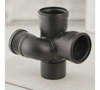 Geberit Silent-PP Coude de regard 87,5° droit, DN 90 / 70 / 90, 390.463.14.1