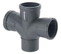Geberit Silent Pro Bogenabzweig 393466141 DN 90/90/90, 87,5 °, double, rayon intérieur