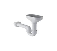 Geberit Siphon avec entonnoir collecteur Tuyau de 50 mm de diamètre Avec équipement pour fixation murale et filtre de valve