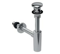 Geberit - Siphon de desing avec vidage, chrome 151.021.21.1