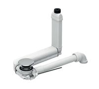 Geberit - Siphon de lavabo gain de place Clou, pour commande par tirette, chrome 152.013.21.1