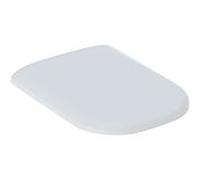 Geberit Smyle WC siège 500236011 blanc, avec mécanisme de fermeture amortie, charnières chromé
