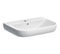 Geberit Smyle lavabo 500230011 blanc, 65x48cm, avec trou pour robinetterie et trop-plein