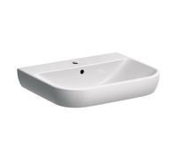 Geberit Lavabo mural Smyle Square 60×48 cm blanc brillant KeraTect avec trop-plein 500.228.01.8