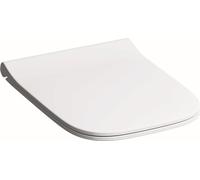 Geberit Smyle Siège de WC Slim avec couvercle, sandwich, antibactérien, blanc, 500.239.01.1