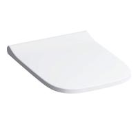 Geberit Smyle Siège de WC Slim avec couvercle, Wrap over, antibactérien, blanc, 500238011 - CM