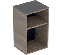 Geberit Smyle Square armoire latérale, 500358, 36x60x29,9cm, ouvert, 500358JR1, Couleur: Structure en bois de noyer hickory / mélamine - CM