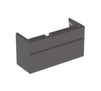 Geberit Meuble sous-lavabo suspendu Smyle Square 118,4x47x61,7 cm 2 tiroirs Noir 500.355.JK.1