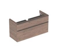 Geberit Smyle Square - Meuble pour lavabo, 118x47x62 cm, 2 tiroirs, noyer / lave 500.355.JR.1