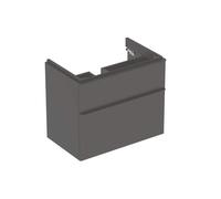 Geberit Smyle Square armoire sous lavabo, 500353, 734x617x470mm, avec 2 tiroirs, 500353JK1, Couleur: lave / laqué mat - CM