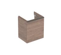 Geberit Smyle Square armoire sous lavabo, 500365, 536x617x433mm, avec 1 porte, ouverture à droite, 500.365.JR.1, Couleur: Structure en bois de noyer hickory / mélamine