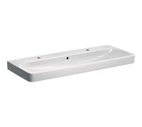 Geberit Smyle Square lavabo 500253011 blanc, 120x48cm, avec trou pour robinetterie et trop-plein