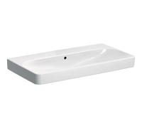 Geberit Smyle Square lavabo 90x48 cm rectangulaire classique-de meuble-encastrée blanc brillant 500.250.01.1