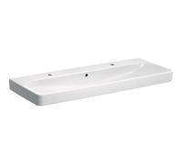 Geberit Smyle Square lavabo 500253011 blanc, 120x48cm, avec trou pour robinetterie et trop-plein