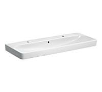 Geberit Smyle Square lavabo 500253011 blanc, 120x48cm, avec trou pour robinetterie et trop-plein