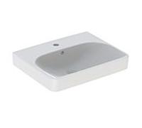 Geberit Smyle Square lavabo 500259011 blanc, 55x44cm, avec trou pour robinetterie et trop-plein