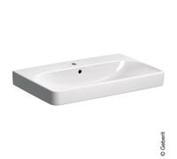 Geberit – Lavabo Smyle Square 75x48 cm KeraTect blanc brillant avec trou/trop-plein 500.249.01.8