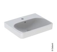 Geberit Smyle Square lavabo 500259011 blanc, 55x44cm, avec trou pour robinetterie et trop-plein
