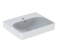 Geberit Smyle Square lave-mains 500256011 blanc, 50x41cm, avec trou pour robinetterie et trop-plein