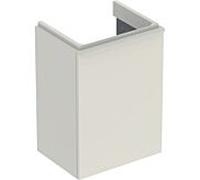 Geberit Smyle Square lave-mains élément bas 500350JL1 44,2x61,7x35,6cm, porte 2000 à droite, gris sable brillant
