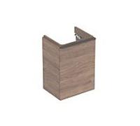 Geberit Smyle Square lave-mains meuble bas 500350JR1 44,2x61,7x35,6cm, porte 2000 à droite, structure en bois noyer hickory