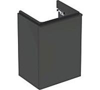 Geberit Smyle Square lave-mains meuble bas 500351JK1 44,2x61,7x35,6cm, porte 2000 à gauche, lave mate