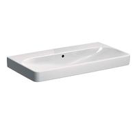 Geberit Smyle Square - lavebo de 90x48 cm, avec trop-plein, sans trou pour robinetterie, blanc 500.250.01.1