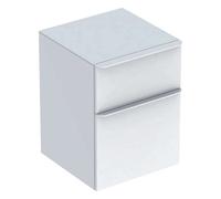 Geberit Smyle Square - Meuble latéral, 2 tiroirs, blanc brillant 500.357.00.1