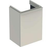 Geberit Smyle Square - Meuble pour lavabo, 44x36x62 cm, 1 porte, charnières à droite, sable gris 500.350.JL.1