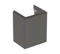 Geberit Meuble sous-lavabo suspendu Smyle Square 49,2x40,6x61,7 cm 1 porte droite noir 500.363.JK.1