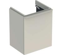 Geberit Smyle Square - Meuble pour lavabo, 49x41x62 cm, 1 porte, charnières à droite, sable gris 500.363.JL.1
