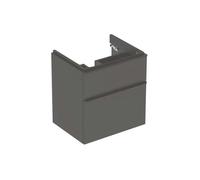 Geberit Meuble sous-vasque Smyle Square 500.352.JK.1 58,4 x 47 x 61,7 cm, 2 tiroirs, Noir