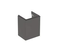 Geberit Smyle Square, meuble sous-lavabo, 500363, 492x617x406mm, avec 1 porte, ouverture à droite, 500363JK1, Couleur: lave / laqué mat - CM