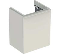 Geberit Smyle Square, meuble sous-lavabo, 500364, 492x617x406mm, avec 1 porte, ouverture à gauche, 500.364.JL.1, Couleur: Laque brillante gris sable