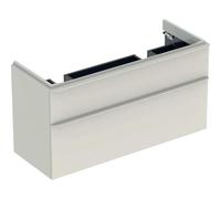 Geberit Smyle Square meuble sous-vasque double 500356JL1 118,4x61,7x47cm, 2 tiroirs, gris sable brillant