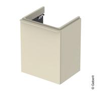 Geberit Meuble sous-lavabo Smyle Square 49,2×61,7×40,6 cm 1 porte à gauche Sable gris 500.364.JL.1