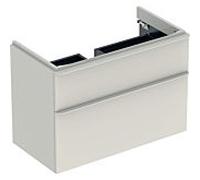 Geberit Smyle Square meuble sous-vasque 500354JL1 88,4x61,7x47cm, gris sable brillant, 2 tiroirs